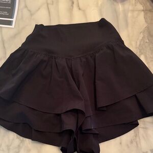 Aerie Black Layered Skorts
